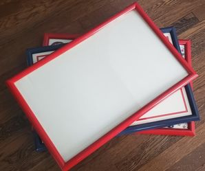 Red Or Blue Picture Frames