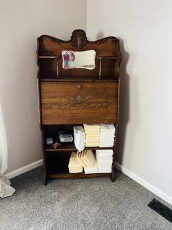 Antique Oak Secretsry