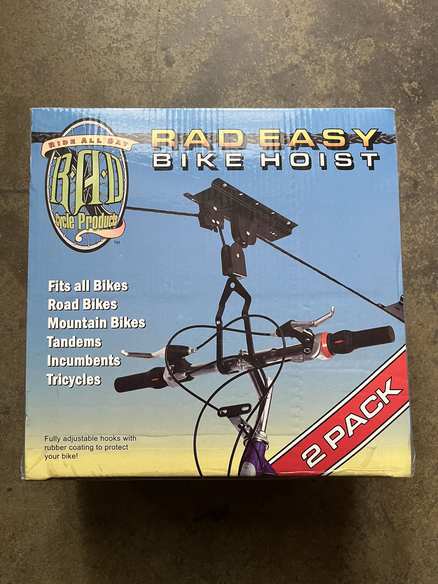Rad Easy Bike Hoist 2 Pack Bicycle Storage 