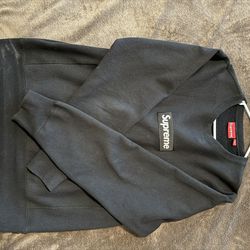 Supreme Black Box Logo Sweatshirt FW18