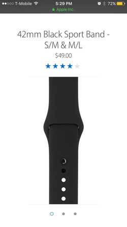 42mm black sport band Apple Watch