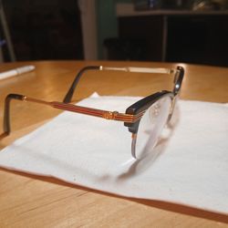 Authentic Gucci Glasses Frames Only #GG0201O-002 Havana/Gold 
