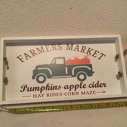 Farmhouse Wood Tray