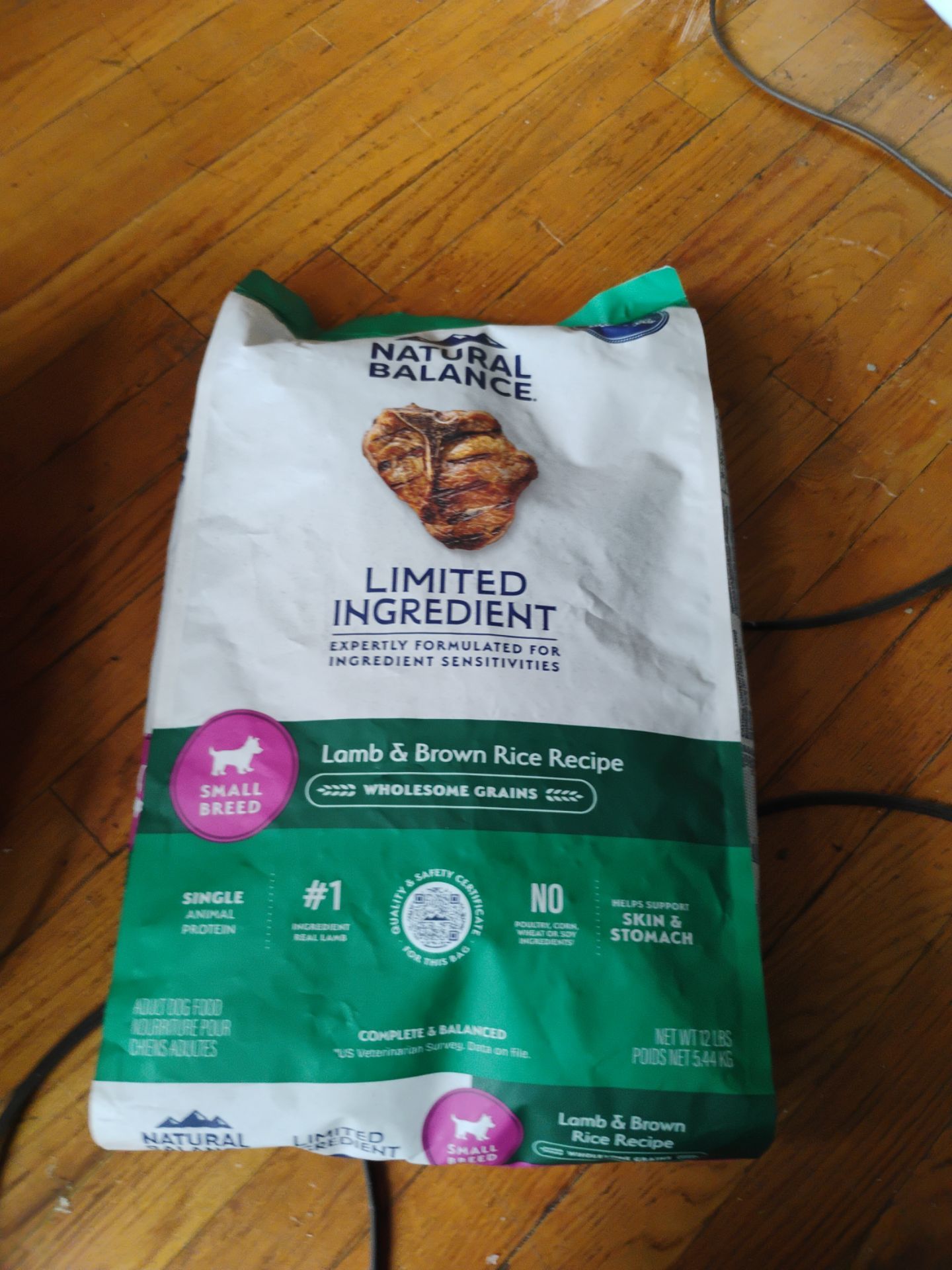Natural Balance Limited Ingredient Adult Dry Dog Food with Healthy Grains Lamb & Brown Rice Recipe, 12 lbs.