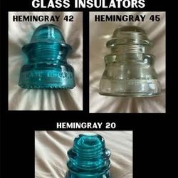 Three Antique Insulators 