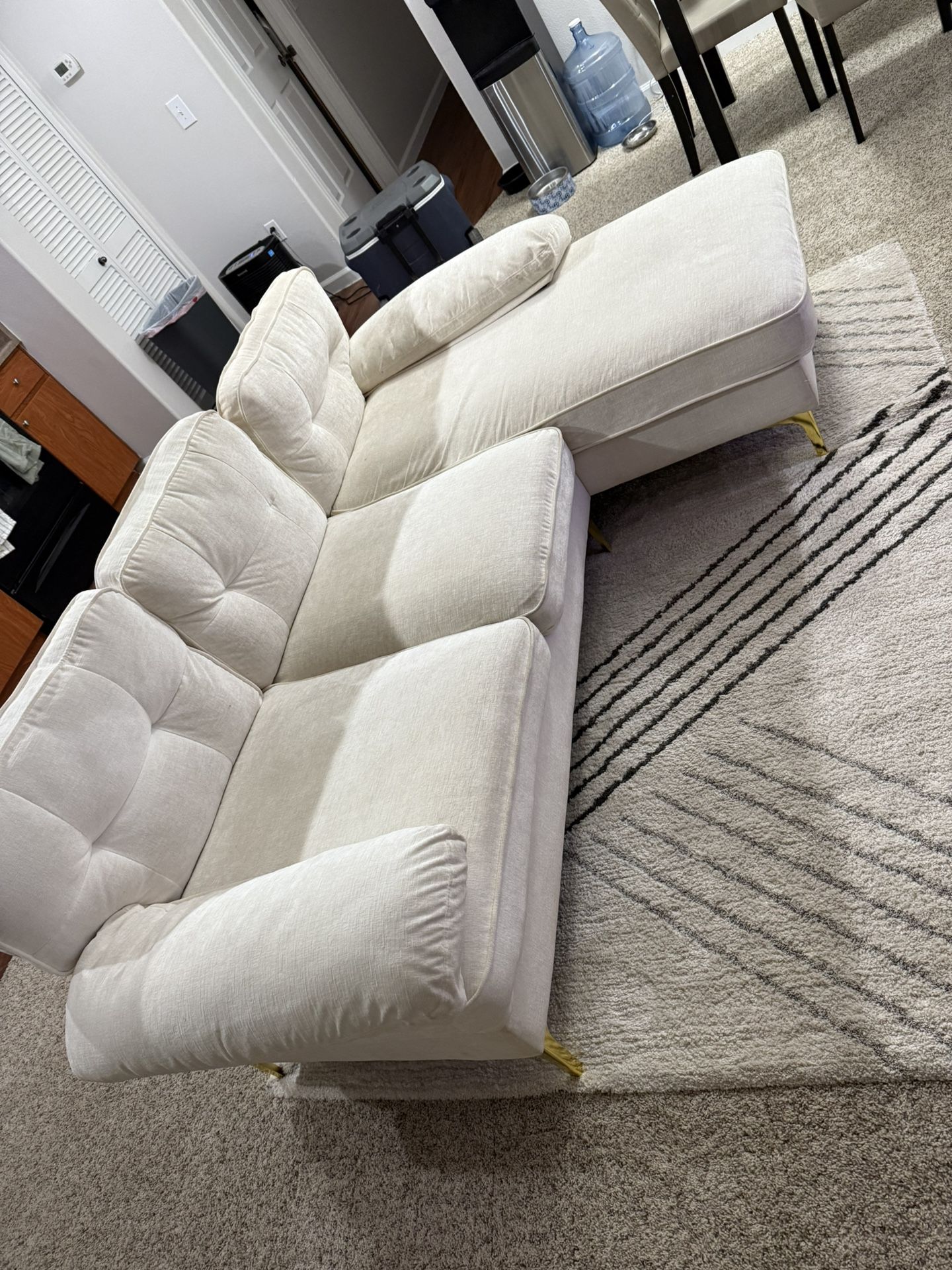 Beige Couch With Chaise