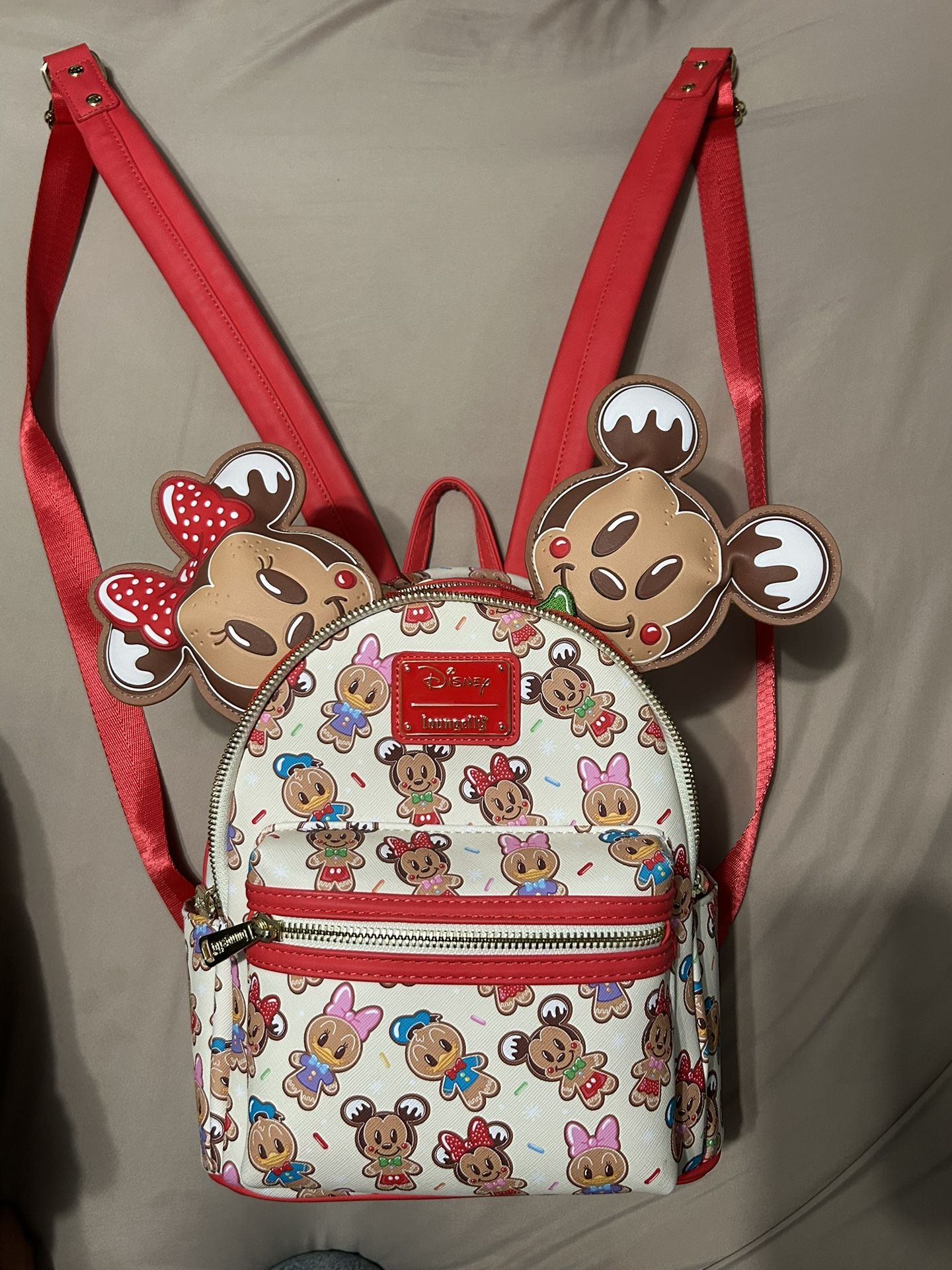 Loungefly Mickey & Friends Gingerbread Cookie Backpack & Headband