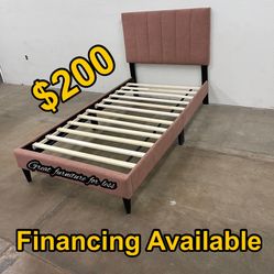 Twin Size Bed Frame Pink Brand New
