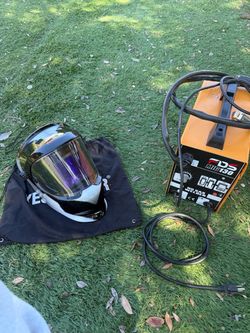 FDS MIG 130 No Gas Welder and YESWELDER Welding Helmet