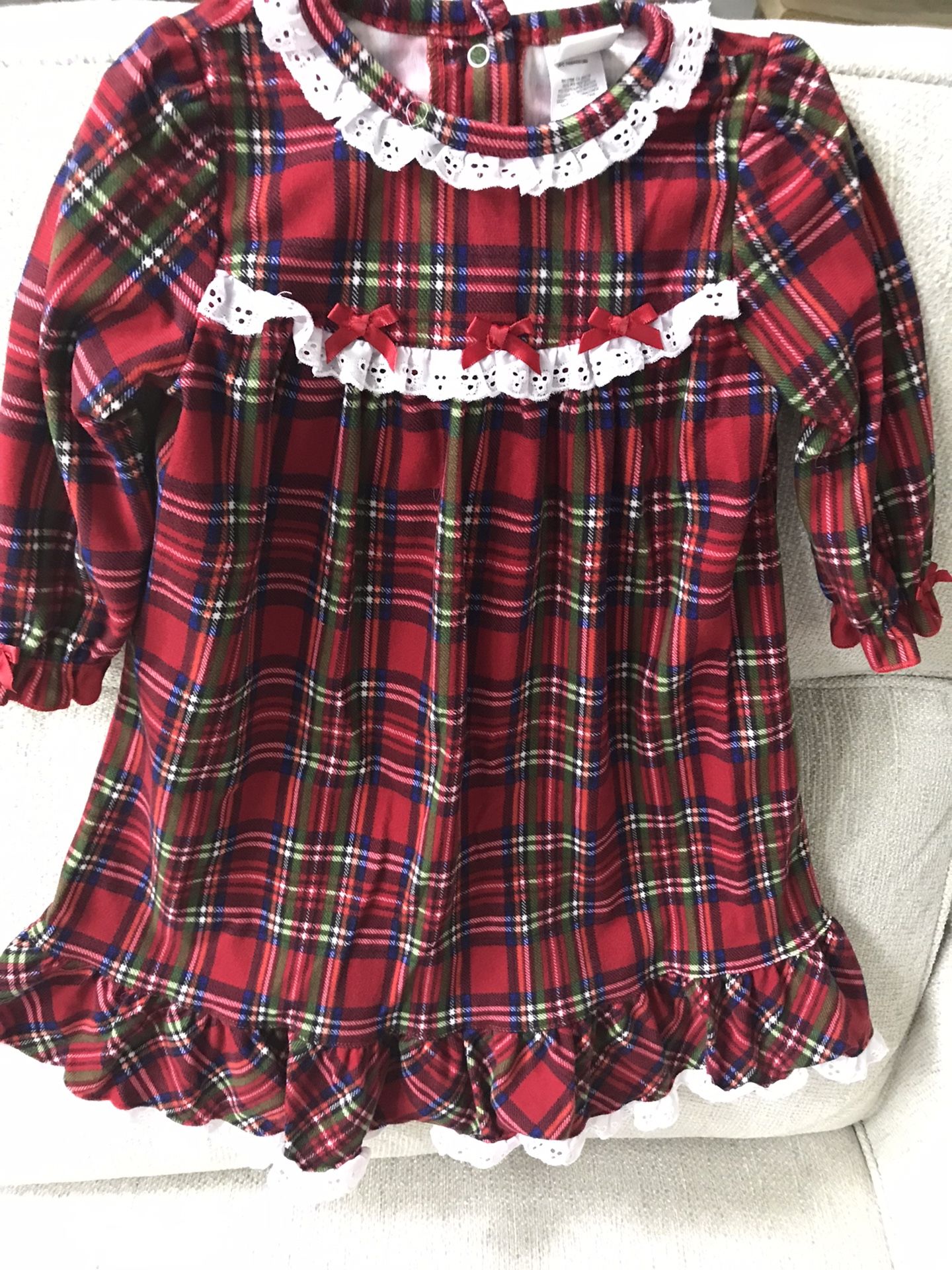 Little Me Girls Size 18 Months Holiday Nightgown