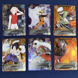 Naruto CCG Holo Lot 6 Itachi Kakashi Sasuke Jiraiya Sakura