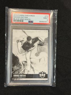 2018 Panini Diamond Kings Shohei Ohtani PSA 9 Black & White Rookie