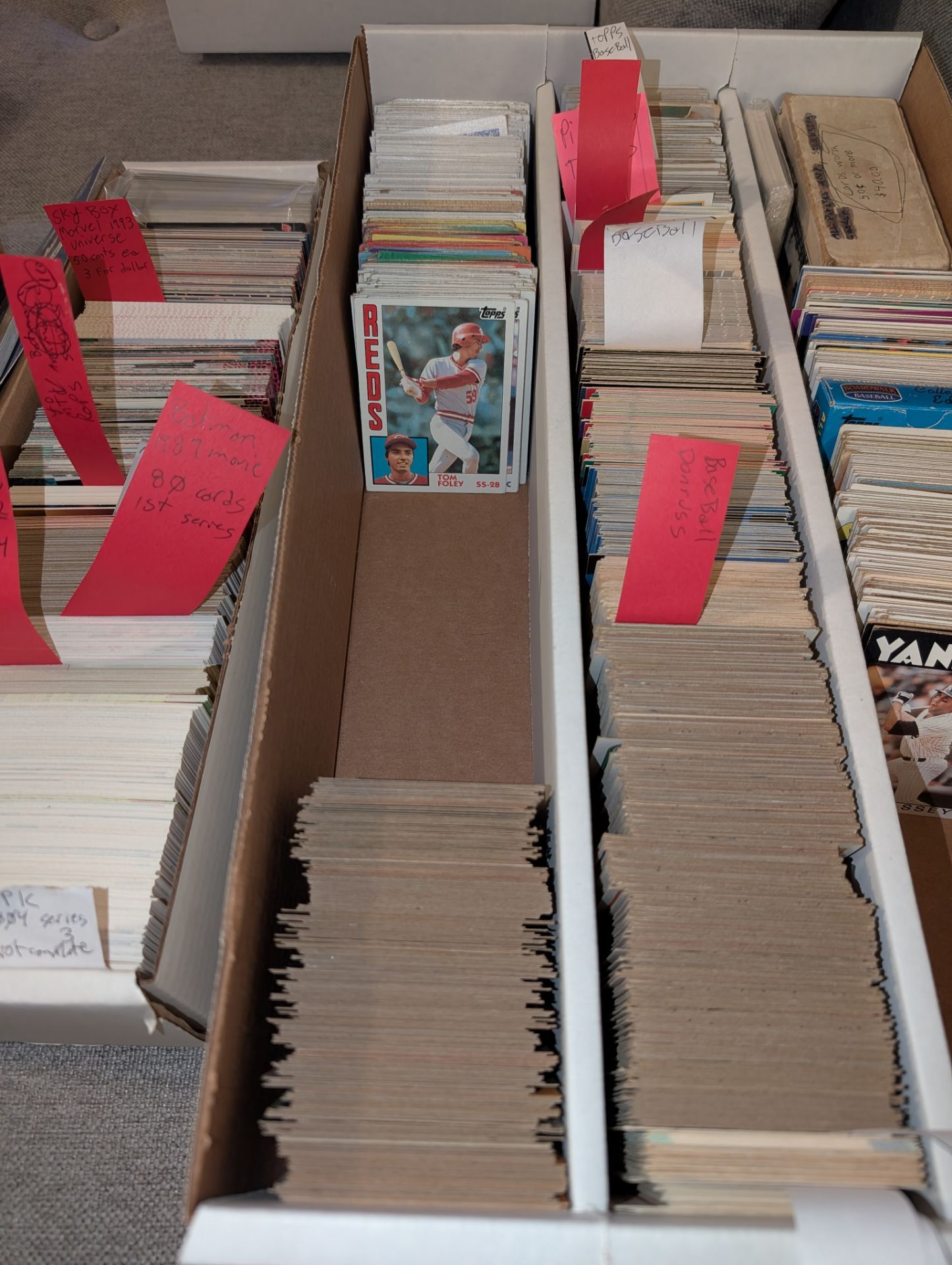 Baseball and football cards
