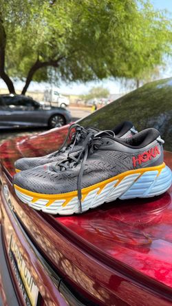 Hoka Running Sneakers Gray and Yellow