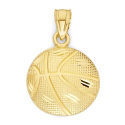 Basketball Pendant 14k