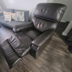 65 in Samsung TV, Leather Power Recliner and Rocker-power headrest,