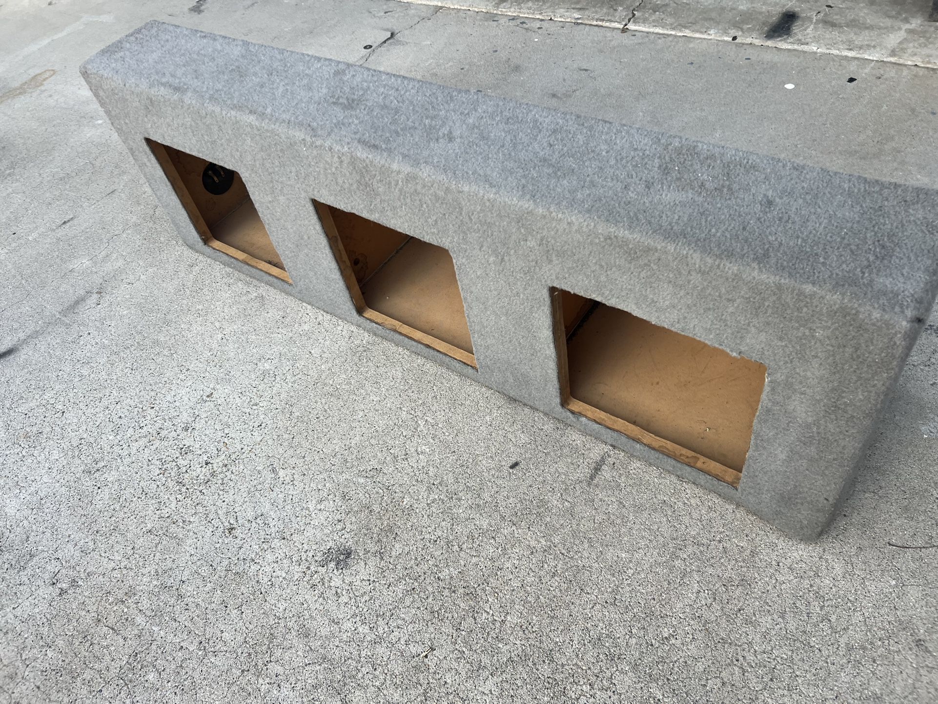 ($120 firm) 3 - L7 10 Inch square subs sub box ( see description for measurements)