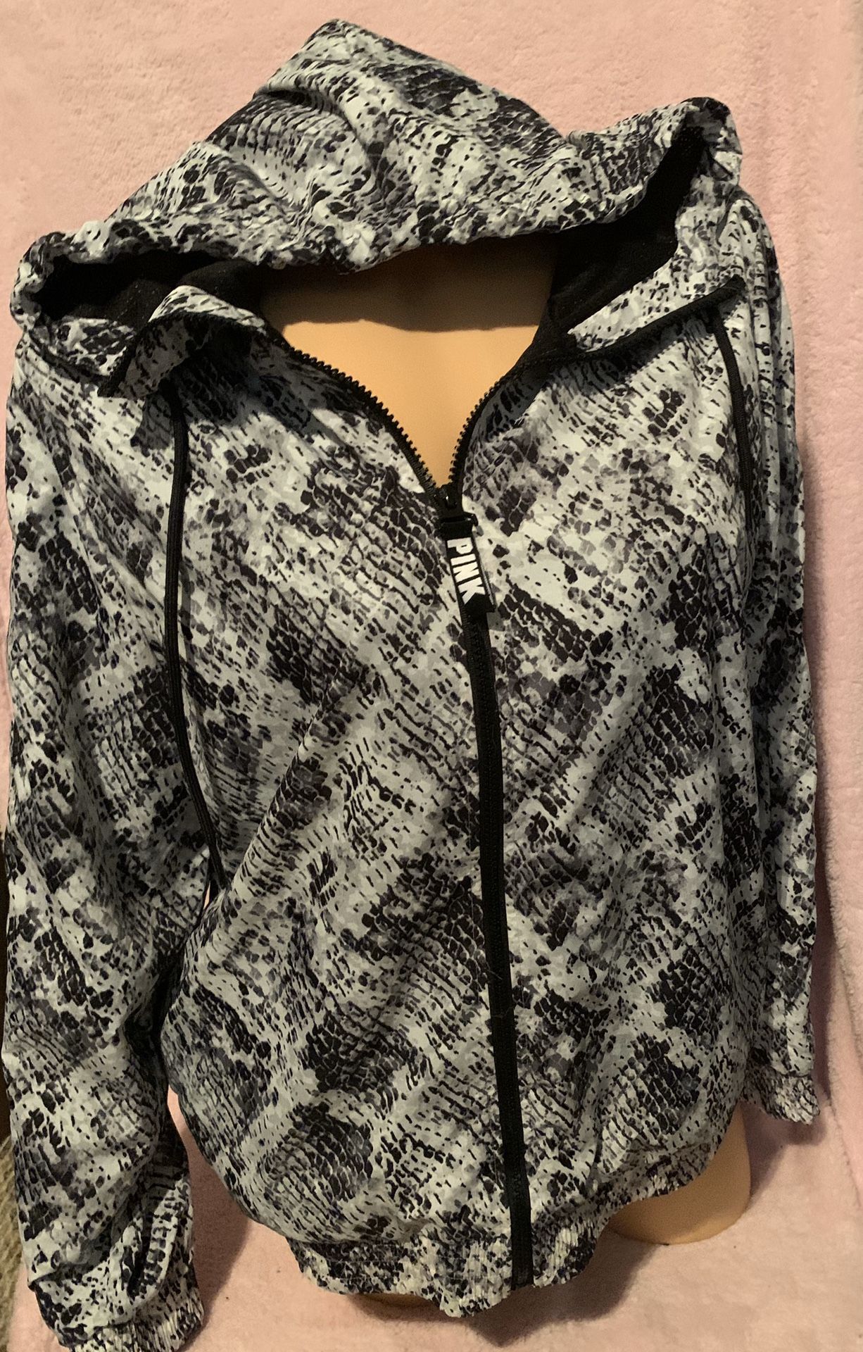 Victoria’s Secret Pink jacket full zip hoodie rain wind