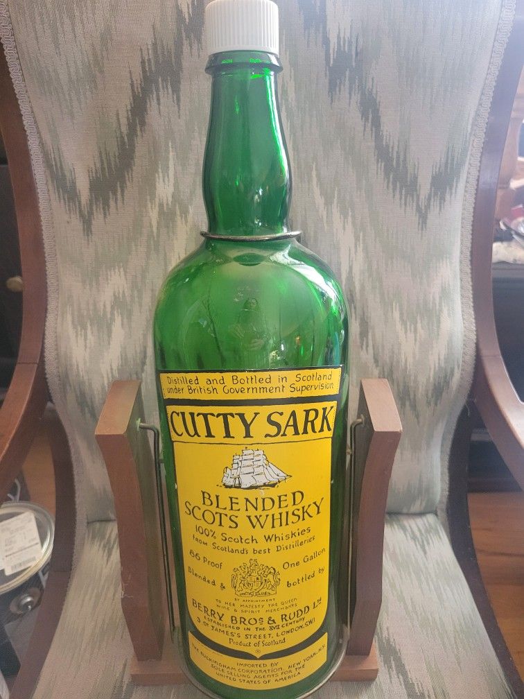Cutty Sark Blended Whisky Bottle On Tilt