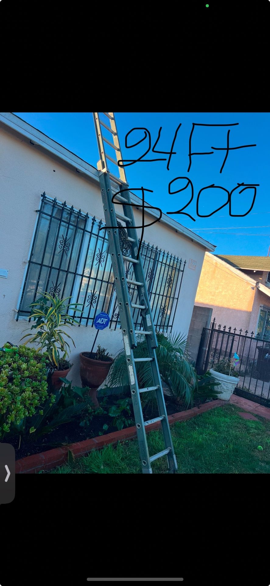 Excellent Condition, Different Sizes Aluminum And Fiberglass Ladders