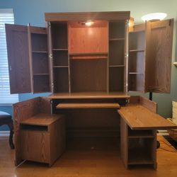 Sauder Monarch Computer Armoire Desk and Workcenter 

