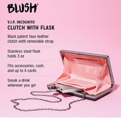 BLUSH VIP Incognito Clutch Flask 