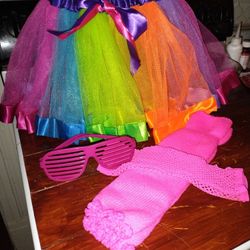 Girls 80s Costume 