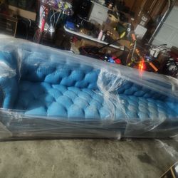 Chesterfield Real Leather Sofa 