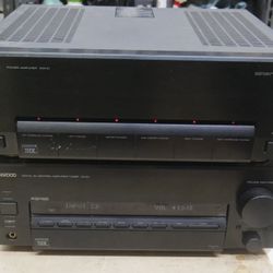 Kenwood KM-X1 Multi-Channel  Power Amplifier KC-X1 AV Control Amplifier Tuner  . used. tested. in a good working order. 
