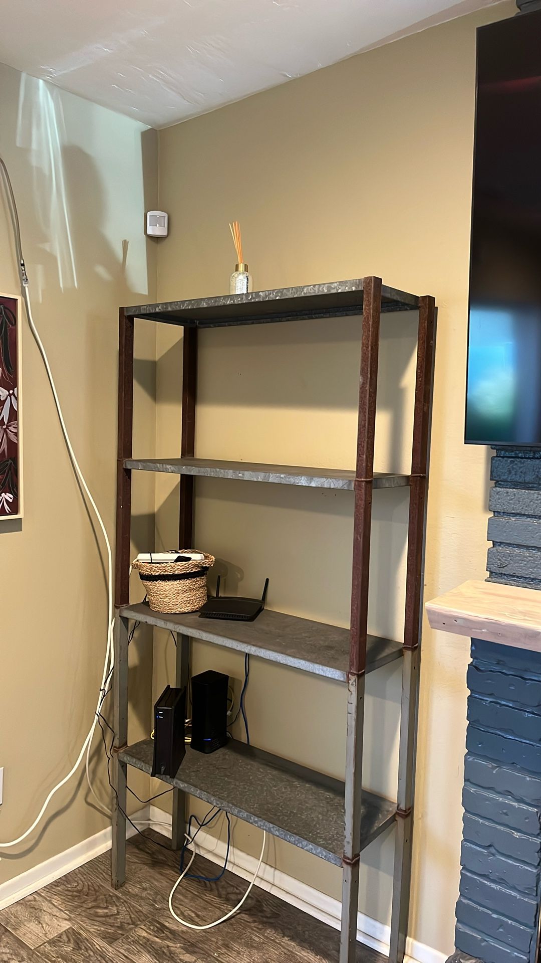 Metal Industrial Vintage Shelving Unit