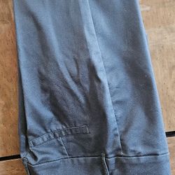 Blue Chino With Straight Cut And Smooth Texture 