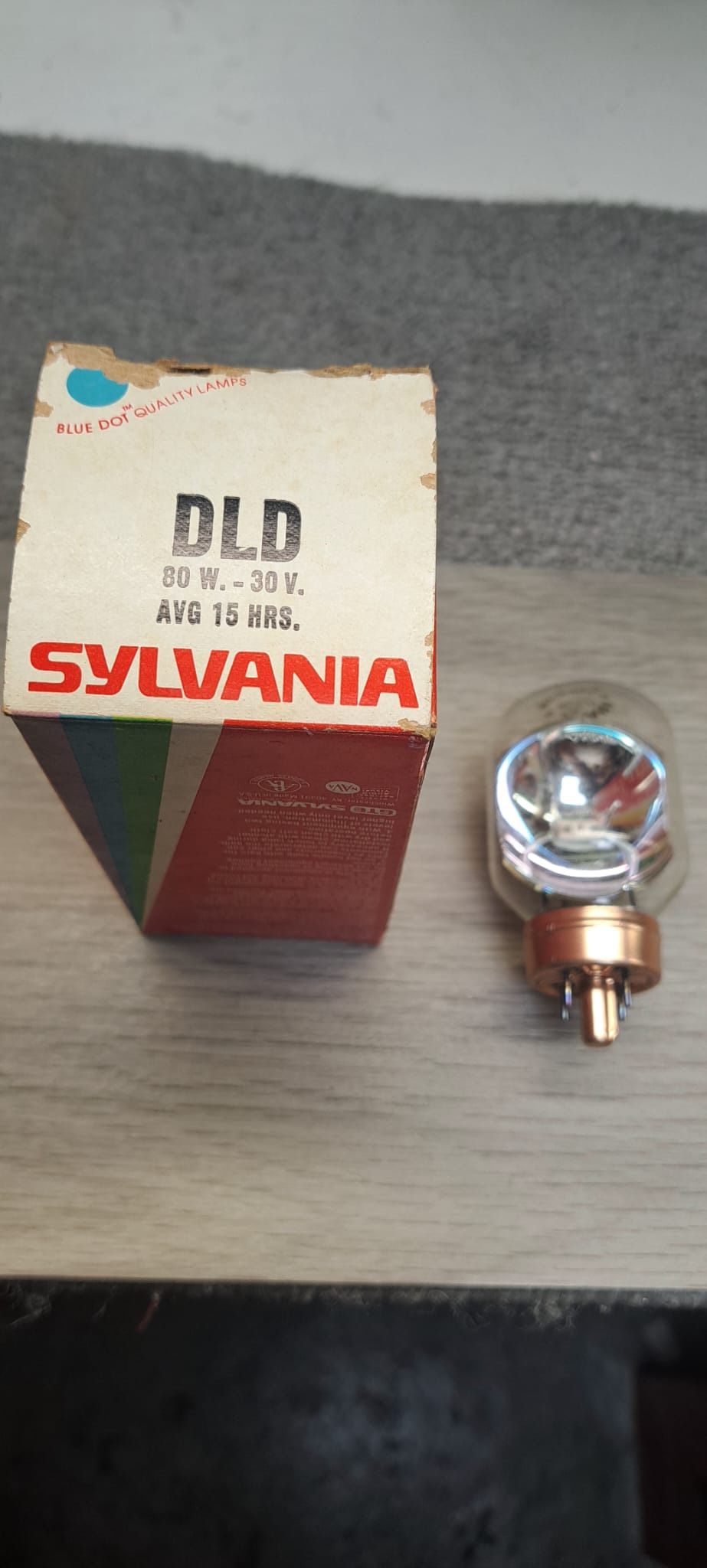 Sylvania DLD 80W 30V Projector Bulb Vintage, 4-Pin Connector