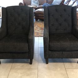 Ashlie’s Furniture, Charcoal Accent Chairs