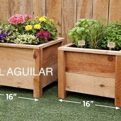 Cedar planter