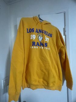 Los Angeles Rams Dark Blue Black Pullover Hoodie Sweatshirt Mens Large New