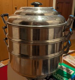 Aluminum steamer set
