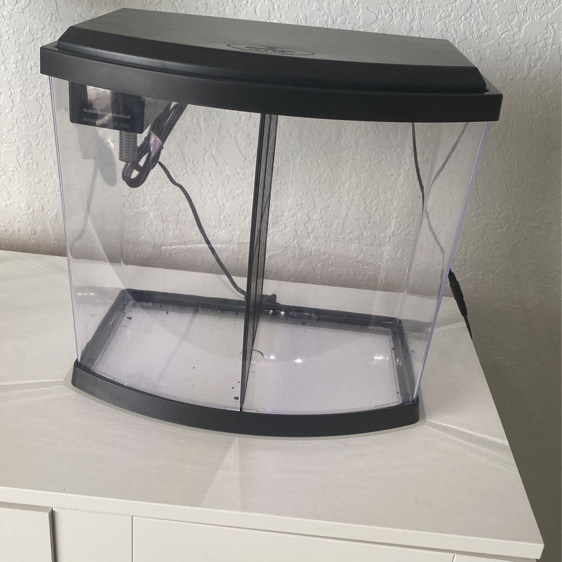 Top Fin Split Bowfront Aquarium - 5 Gallon