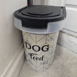 Large Dog Food Container With Food