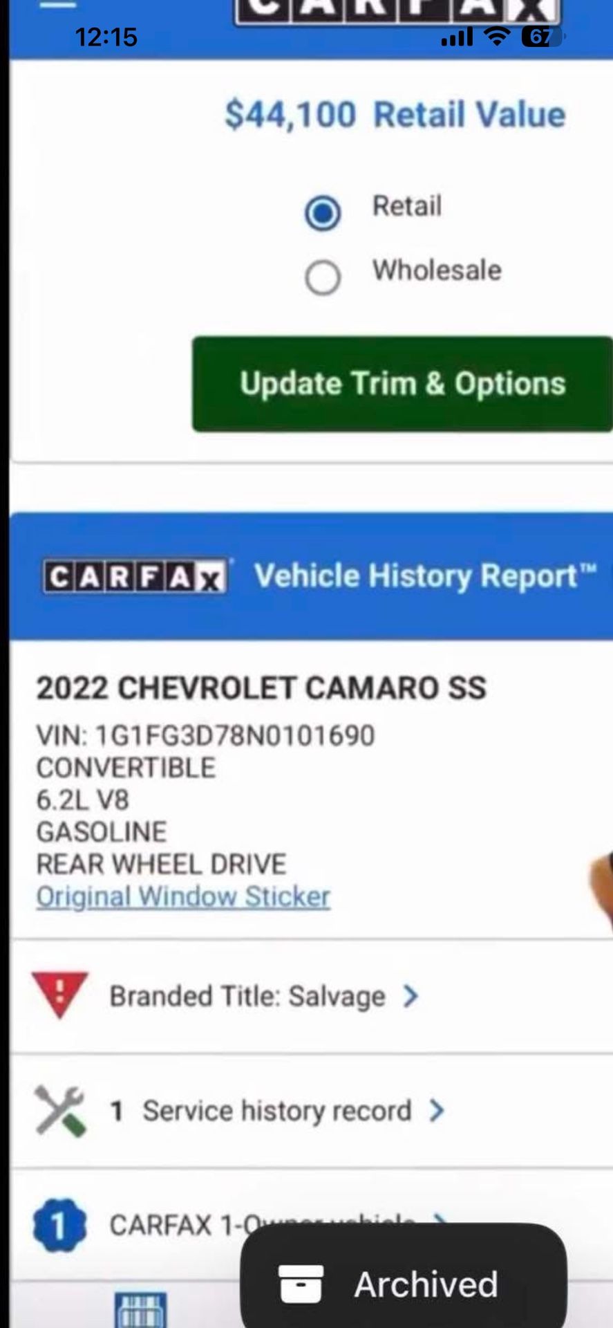 2022 Chevrolet Camaro