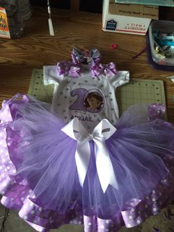 Sofia the first inspired tutu set