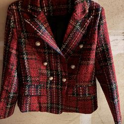Red Plaid Jacket 