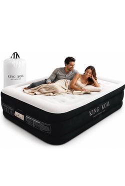 King Koil 20" Full Air Mattress with Built-in High-Speed Pump