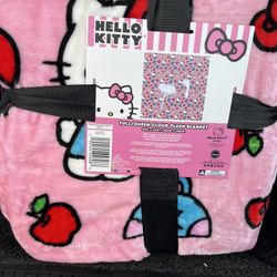 Hello Kitty Classic Cute Valentines Full/Queen 90x90 TikTok Hearts Plush Blanket