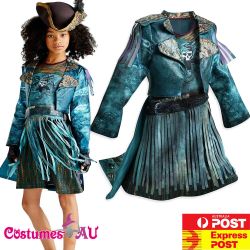 Descendants Uma Deluxe Teal Pirate Halloween Costume