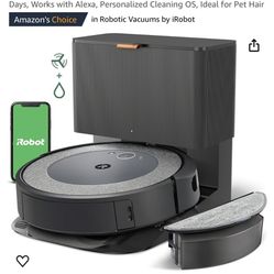 iRobot Roomba Combo i5+ Self-Emptying Robot Vacuum and Mop, Clean by Room with Smart Mapping, Empties Itself for Up to 60 Days, Works with Alexa, Pers