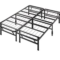 Zinus Metal Platform Queen Bed Frame + Mattress