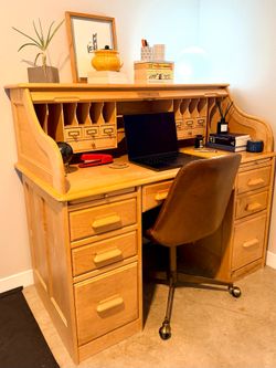 Solid Oak - Wood Revival Rolltop Desk Company Inc.