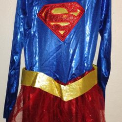 Girls Supergirl Costume Size L