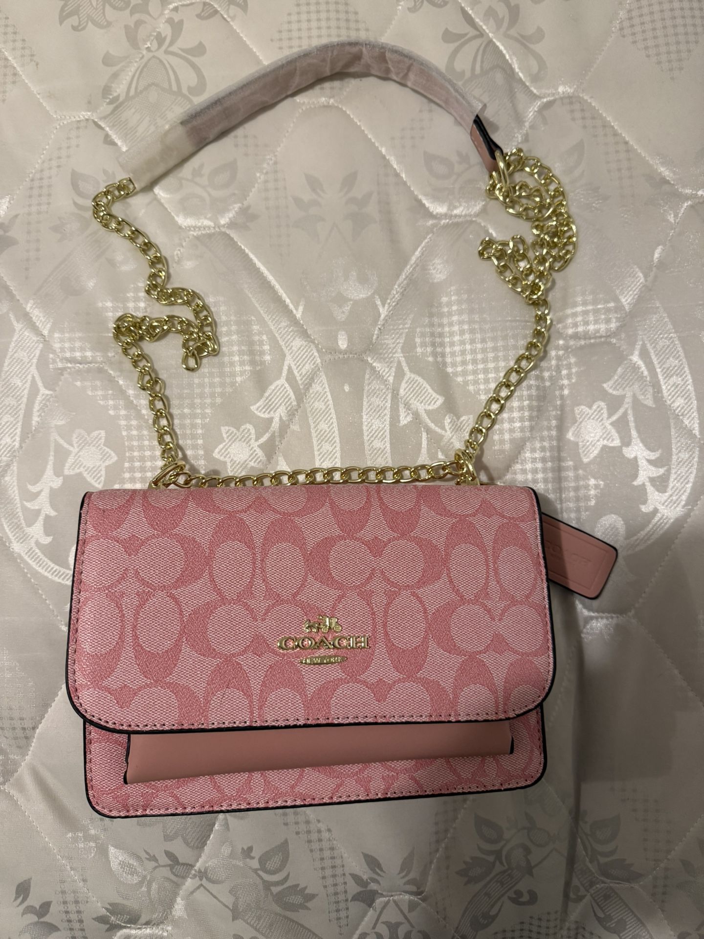 Coach pink Shoulder Purse.