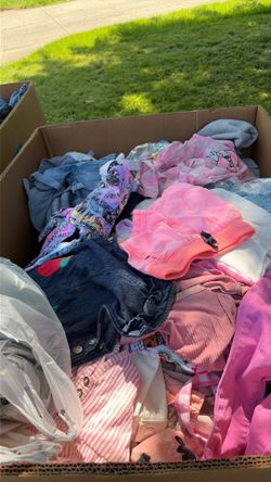 Girls and adult clothes
